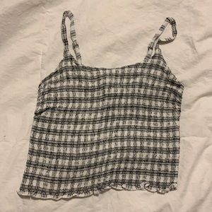 Stripped Cropped Tank Top